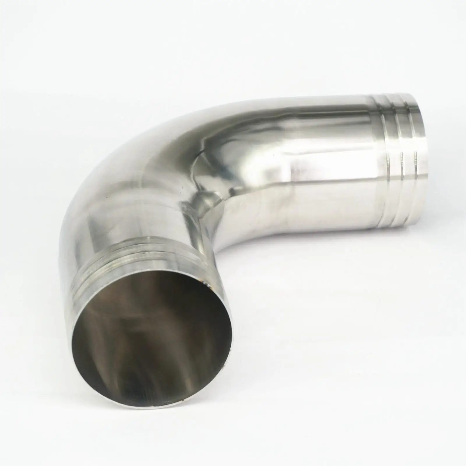 

Fit for 89mm 3.5" I/D Hose Barbed 304 Stainless Steel Sanitary 90 Degree Elbow Pipe Fitting Connnector