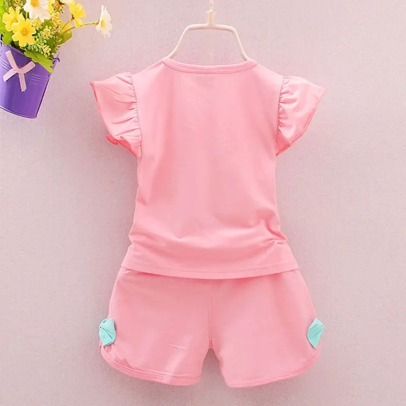 Baby girl summer child clothes outfit sports dots suit 2pcs sets for newborn infant baby girls wear brand design clothing sets