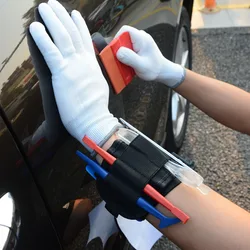 EHDIS Magnetic Wristband Tools Bag for Vinyl Car Wrap Tool Set Window Tint Film Squeegee Scraper Knife Holder Magnet Waist Bag