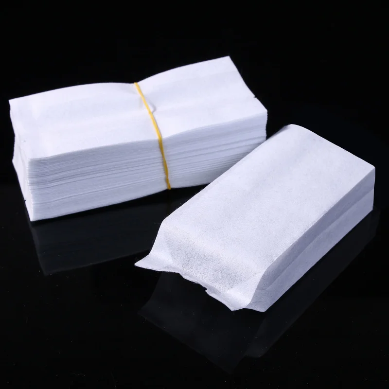 Various Sizes 100pcs White Side Gusset Cotton Paper Packaging Bags Heat Sealable Open Top Paper Bag for Tea Food Storage