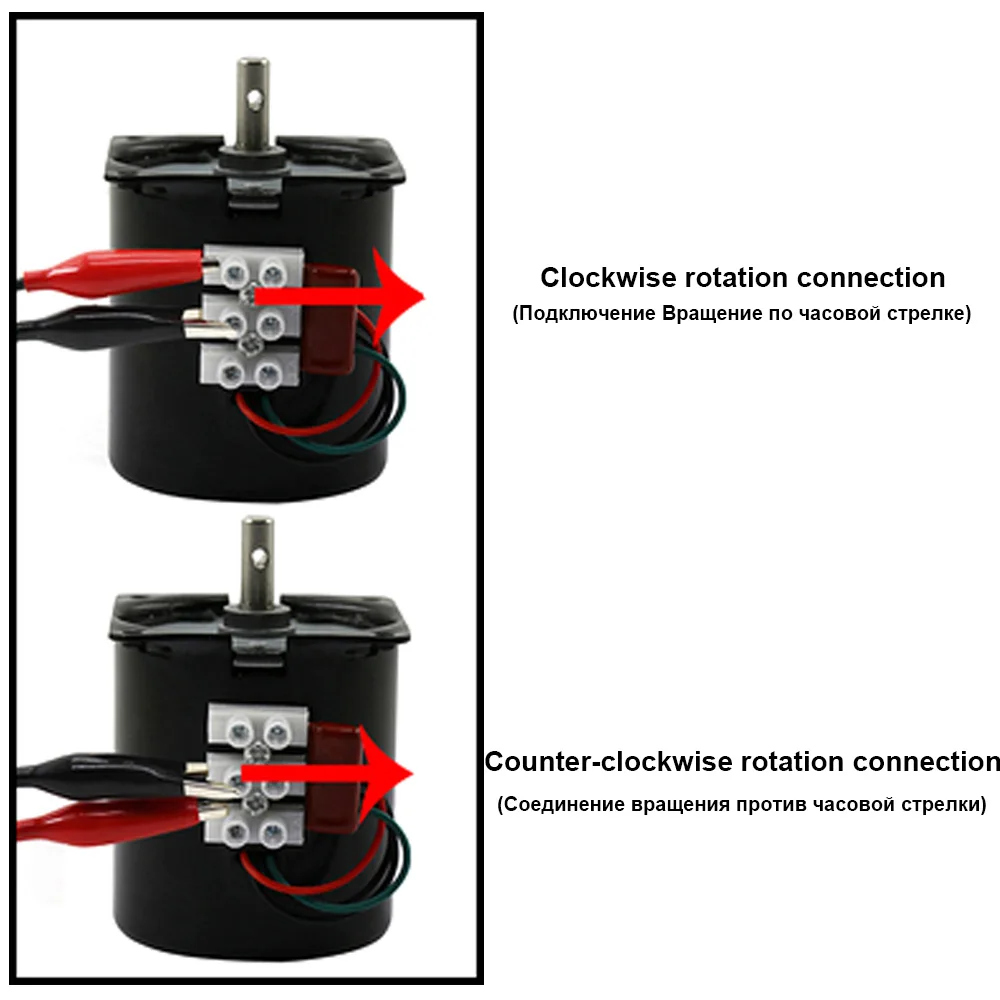 High Torque AC Permanent Magnet Synchronous Motor 220V 14W 60KTYZ Reversed CW/CCW Metal Geared Slow Speed Motor 2.5 To110RPM