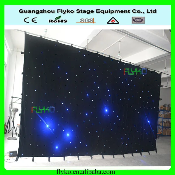 

3x6m led star cloth light digital signage 8-10leds every sqaure