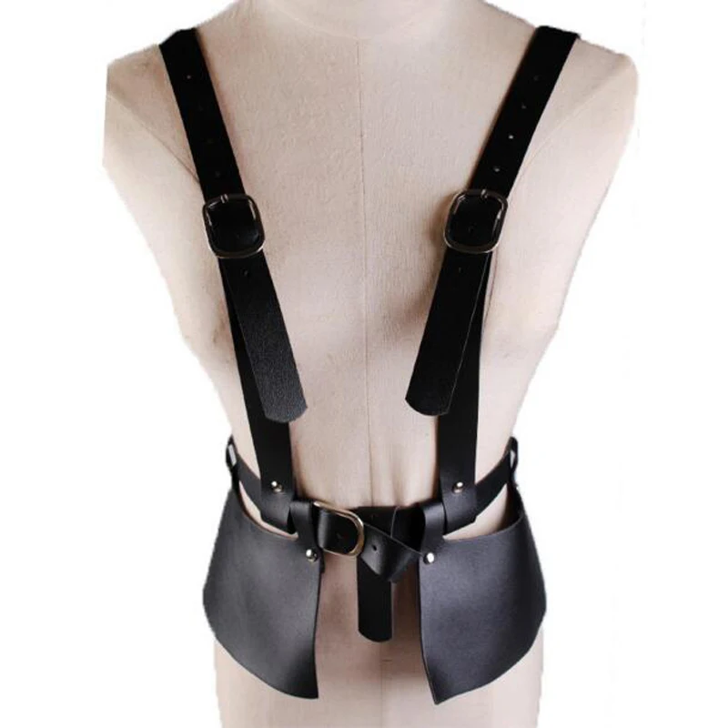 

Women Punk Gothic Leather Harness Dress Belt Bondage Vintage design PU leather belt Casual Waist Belt Straps Belt Suspenders