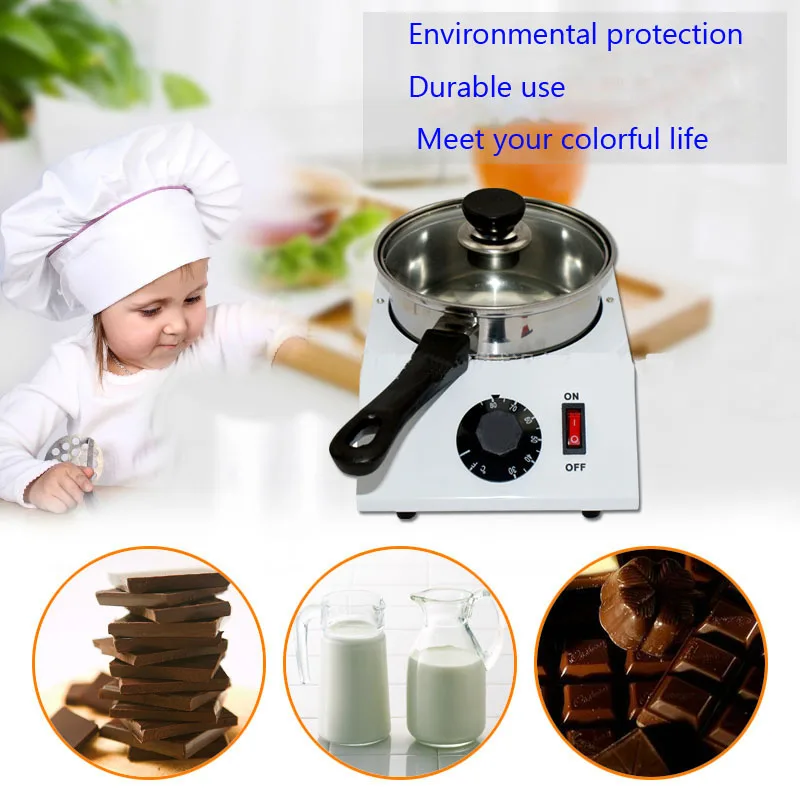 Electric Single cylinder chocolate melting furnace Tempering melting pot  chocolate melter stove melting machine