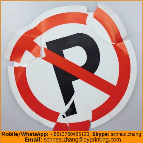 50pcs wholesale eggshell paper sticker No Parking mark tamper evident labels Round VOID OPEN seal Dia.100mm
