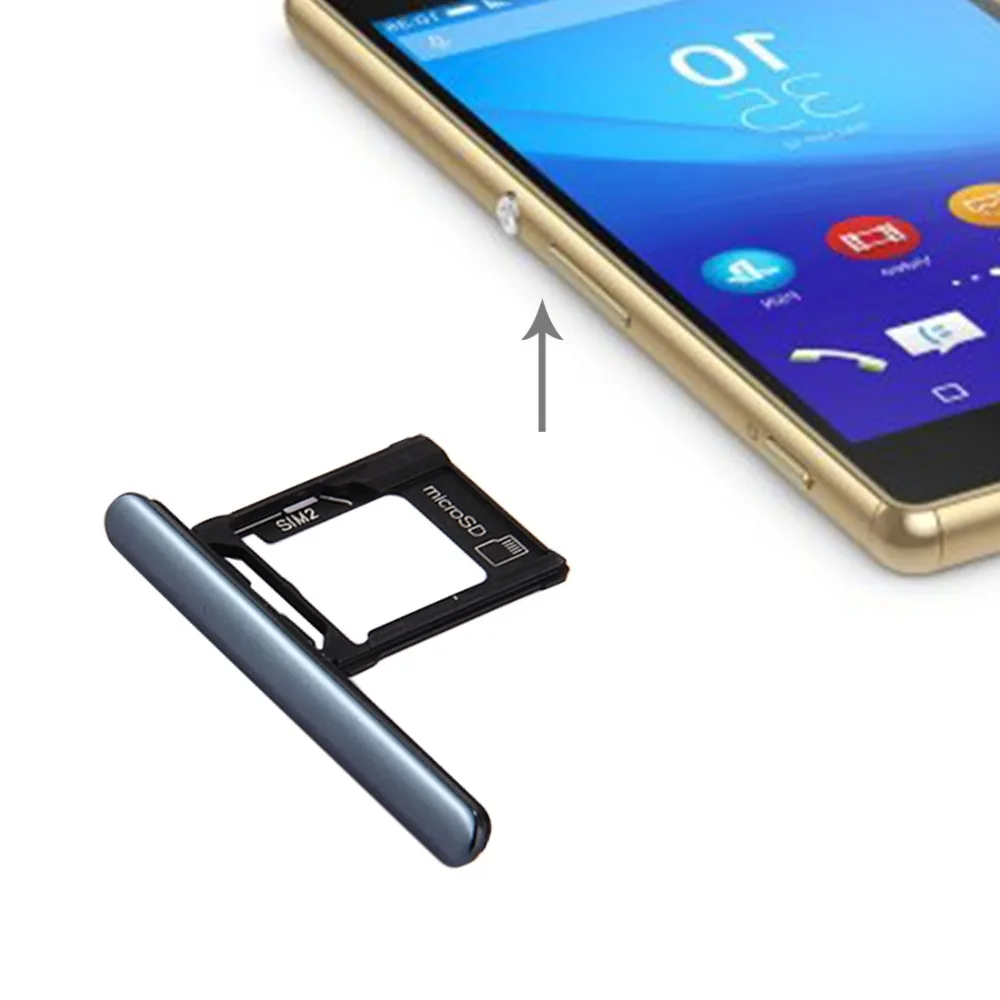 Ipartsbuy Nieuwe Micro Sd/Sim Card Tray + Card Slot Poort Stof Plug Voor Sony Xperia Xz Premium (dual Sim Versie)