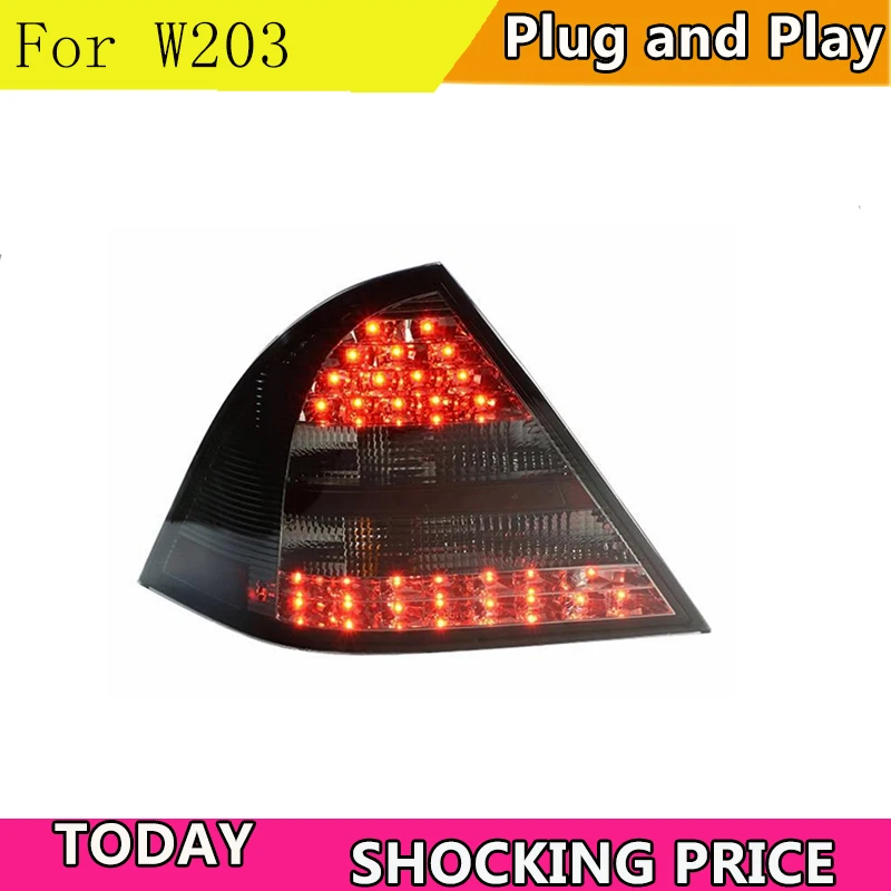 

Car Styling Tail Lamp for W203 C180 C200 C260 LED Tail Light 01-04 New Altis LED Rear Lamp LED DRL+Brake+Park+Signal Stop Lam