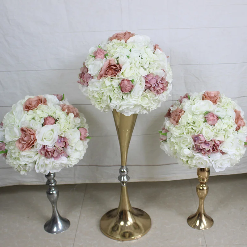 

SPR 30/35/40/50cm Desk Artificial Hydrangea Sunflower Pampas Arrangement Decoration Stand Wedding Centerpieces Flower