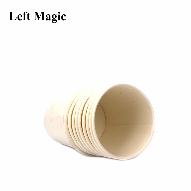 Super Paper Cup Magic Tricks Cup Appear From Bag Magic Props Paper Comedy Stage Close Magic Street Magic Show G8134