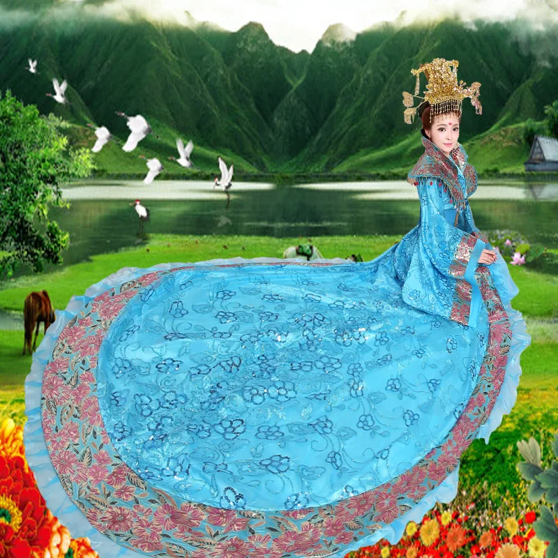 Nuevos trajes de danza china antigua, traje hanfu tang para mujer, vestido tradicional