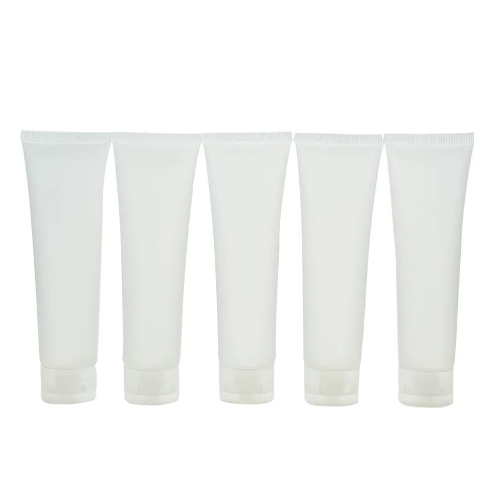 5pcs/lot Travel Empty Clear Tube Cosmetic Cream Lotion Shampoo Bath Lotion Containers Refillable Bottles 20ml/ 30ml/ 50ml/ 100m