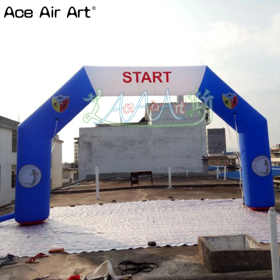 Outdoor Racing Sponsor Used Stable Inflatable Start Finish Line Arch Customizable Archway For Advertising Sport Events