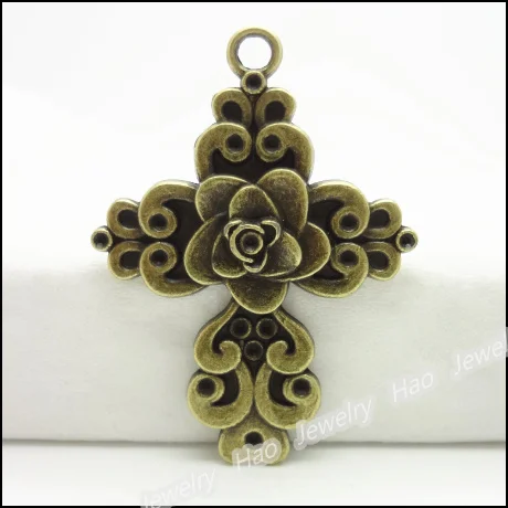 

14pcs Vintage Charms Cross Pendant Antique bronze Fit Bracelets Necklace DIY Metal Jewelry Making