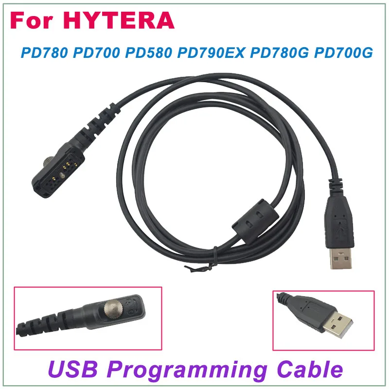 

USB Programming Cable for HYTERA PD780 PD780G PD700 PD700G PD580 PD790Ex Digital Portable Two-way Radio