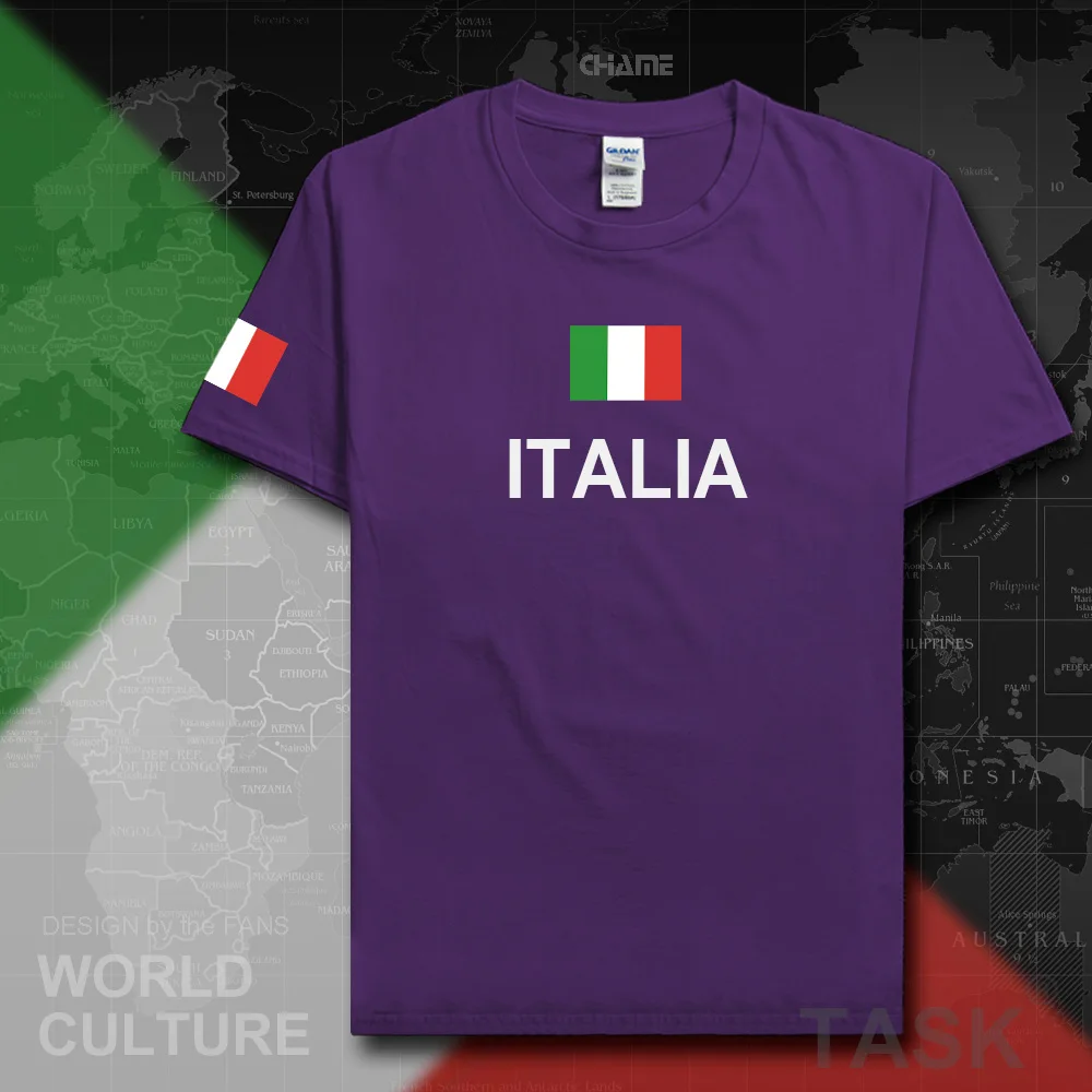 Italy Italia Italian t shirt man 2017 t-shirts  nation team 100% cotton gyms fans Jerseys streetwear fitness ITA country tops