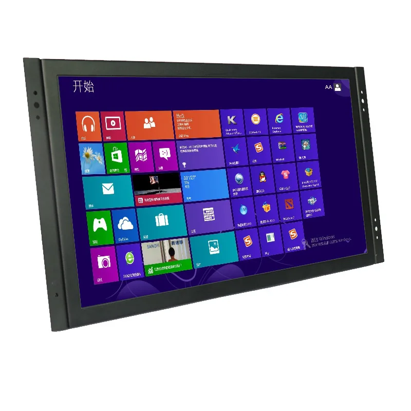 Industrial Metal Shell 15.6 Inch Open Frame Monitor 1366*768 Resolution with VGA/HDMI/USB/AV/BNC Two Speakers