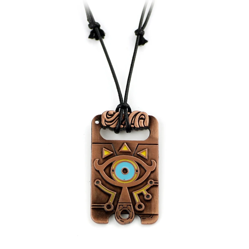 Game Jewelry Legend of  Necklace Sheikah Slate Pendant Totem Rope Chain Fashion Jewelry For Fans Gift