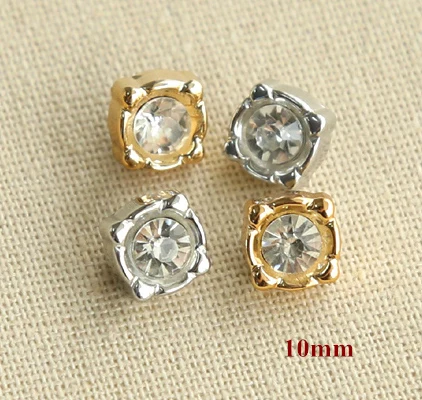 30pcs/lot Size:10mm Exquisite Flower Cyrstal Buttons Rhinestone Shirt Button DIY Scrapbooking (ss-707)