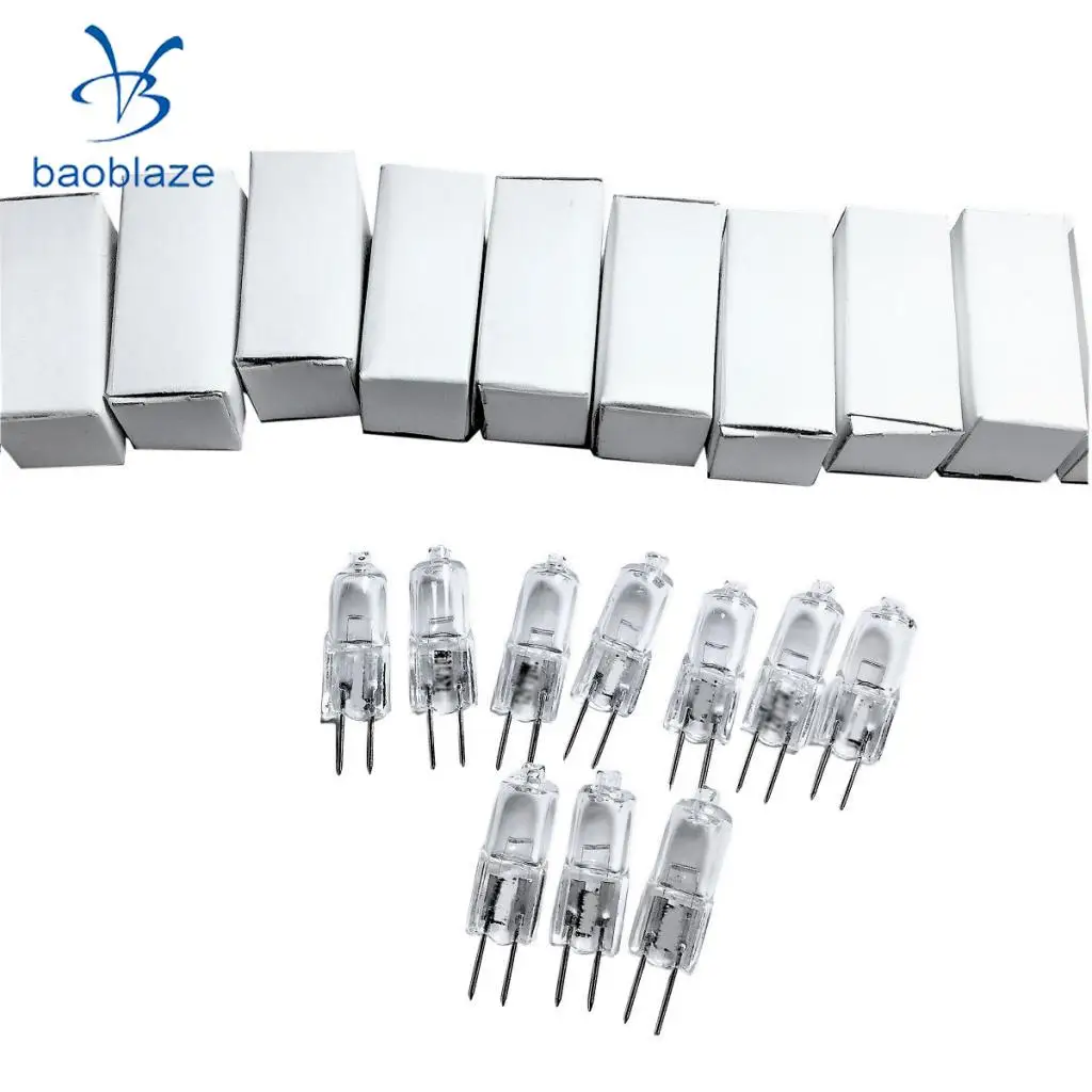 Pack Of 10, Ultra Halogen Bi-Pin 6V 5W 5 watt Replacement Bulb Warm White G4 Base