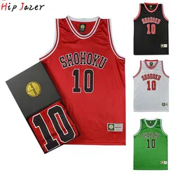 HipJazer Slam Cosplay Jersey, Luminhoku Sakuragi, 10 # Hanampierc11 # Rukawa Kaede Basketball dehors, Hip Hop Jerseile