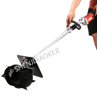 Multifunctional mixer 1580W Home construction cement electric mixer Hand push feed mortar concrete mixer 220V 600-3000r/min