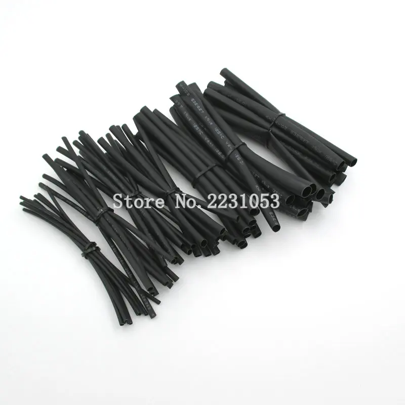 7 Meters/LOT Black 1mm 2mm 2.5mm 3mm 4mm 5mm 6mm Heat Shrink Heat Shrinkable Sleeving Tubing Tube Wrap Wire Kit