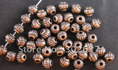 

FREE SHIPPING 750pcs Antiqued copper Lantern spacer beads A471C