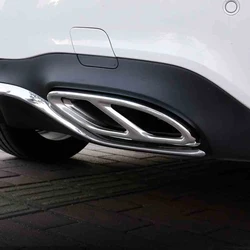 Car Styling AMG Exhaust Cover Outputs Tail Frame Trim Accessories For Mercedes Benz A B C E Class GLC W205 W207 W213 W176 W246