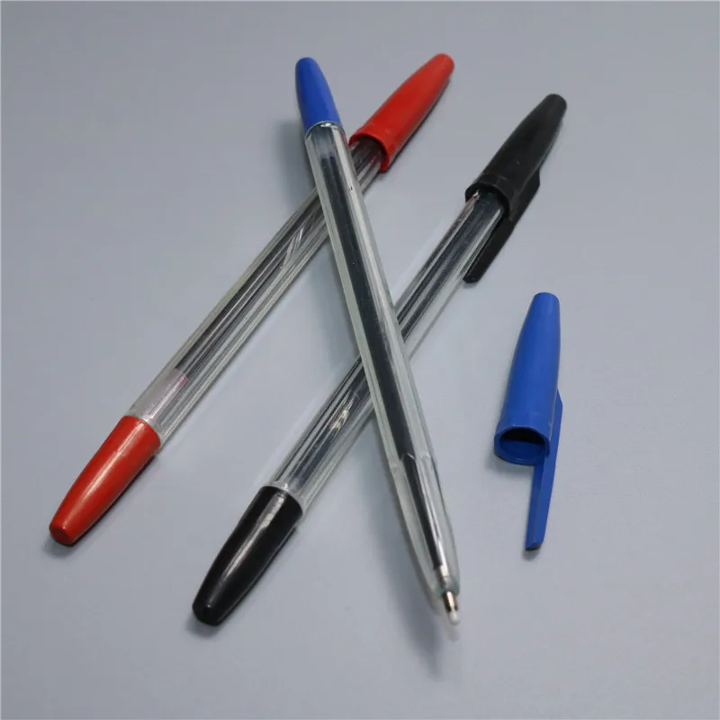 5Pcs 0.7mm Ballpoint Pens Ball Point Red Blue Black Bullet Ballpoint Gift School Writing Supplies Stationery Promotional Pen