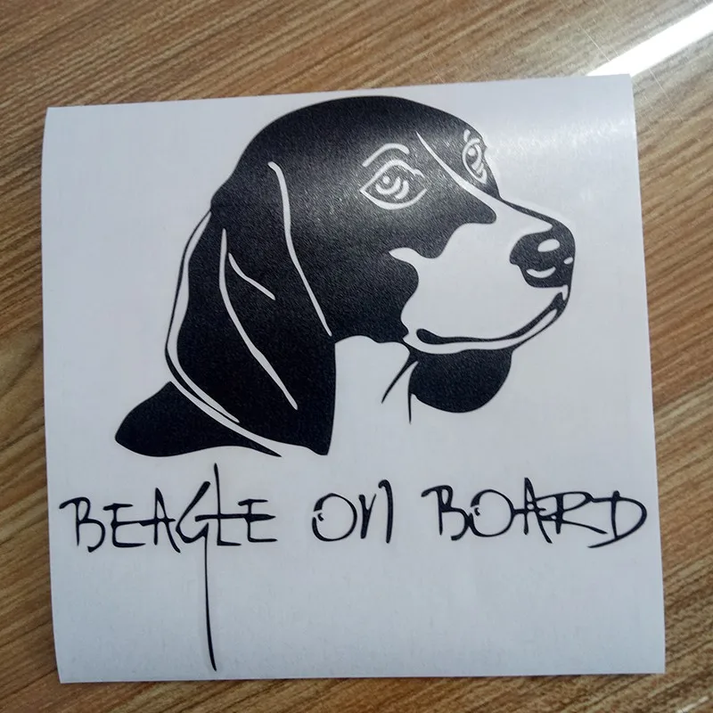 Black beagle Vinyl Car Decal Sticker Pets Car Bumper  Window Car stickers Cute And Interesting Car Stickers