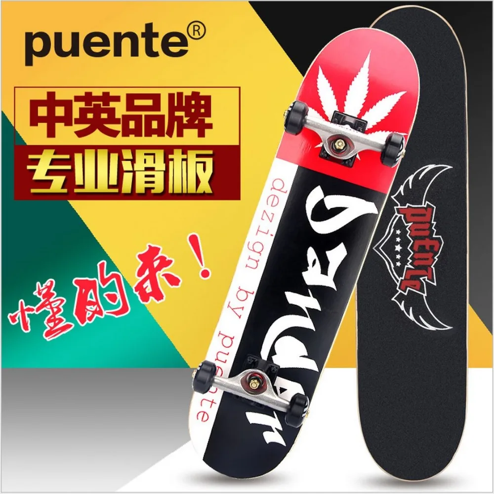 Skate de bordo canadense de qualidade especial, prancha de skate com grafite longboard de 79mm x 20mm, rocker duplo e monopatinha para rua com frete grátis