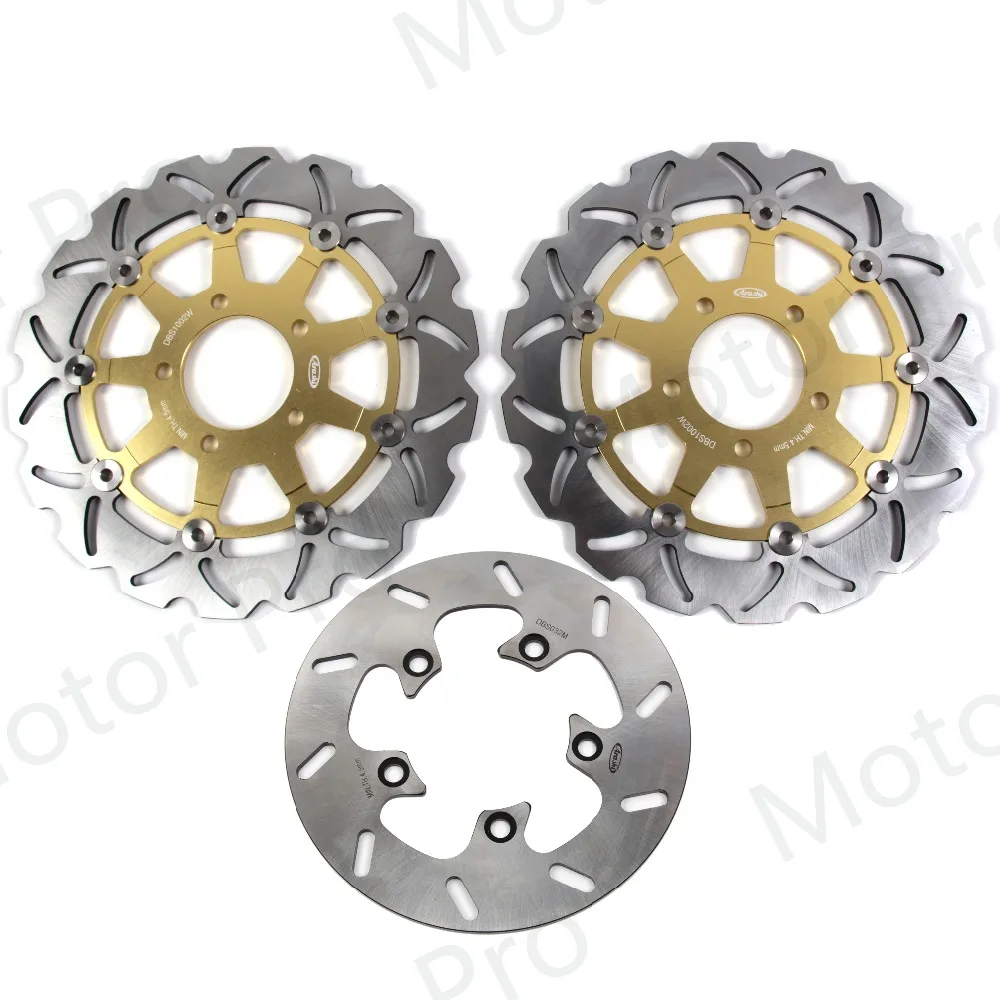 Front Rear Brake Disc For Suzuki SV S 650 2003 - 2009 Disk Rotor Kit Motorcycle SV 650 650S 2004 2005 2006 2007 2008 2010 Gold