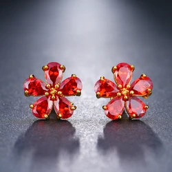 Emmaya Cute Stud Earrings for Women Fashion Women Ear Stud Daisy Flower for Female Gift Party