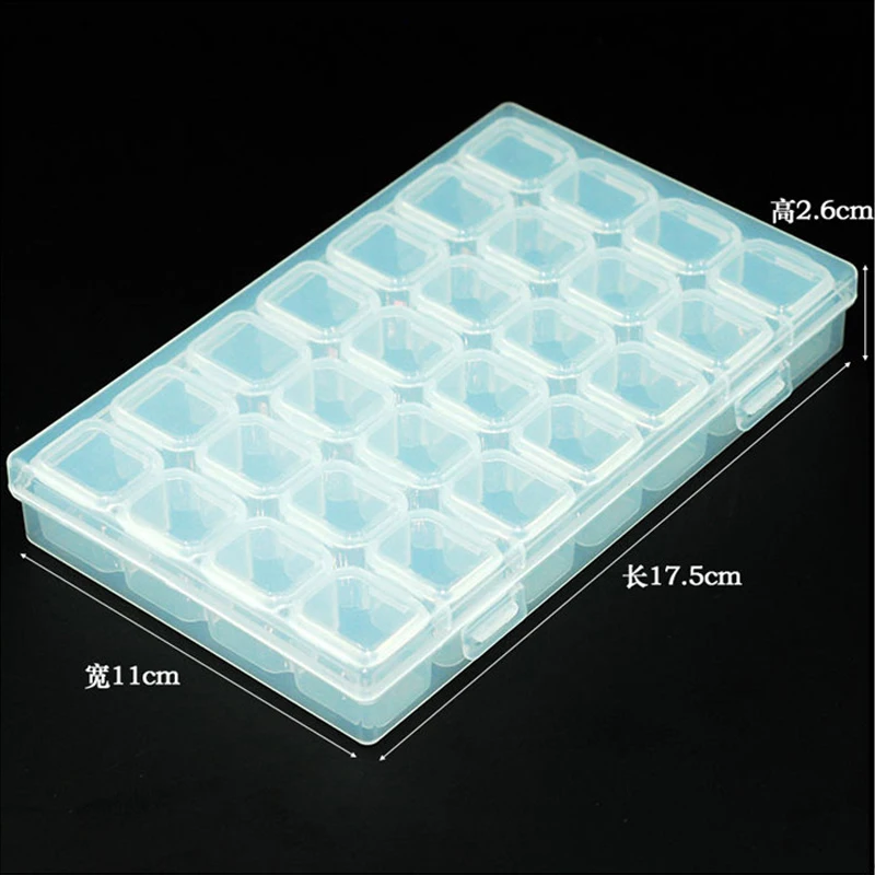 28/24/15/10 Lattice transparent smartphone repair parts storage box IC box Phone repair Tool box