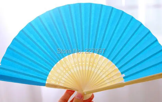 100pcs/lot Free Shipping Fashion Wedding Paper Fan Bride Hand Fan with bamboo ribs Craft Fan wedding Favor party gift