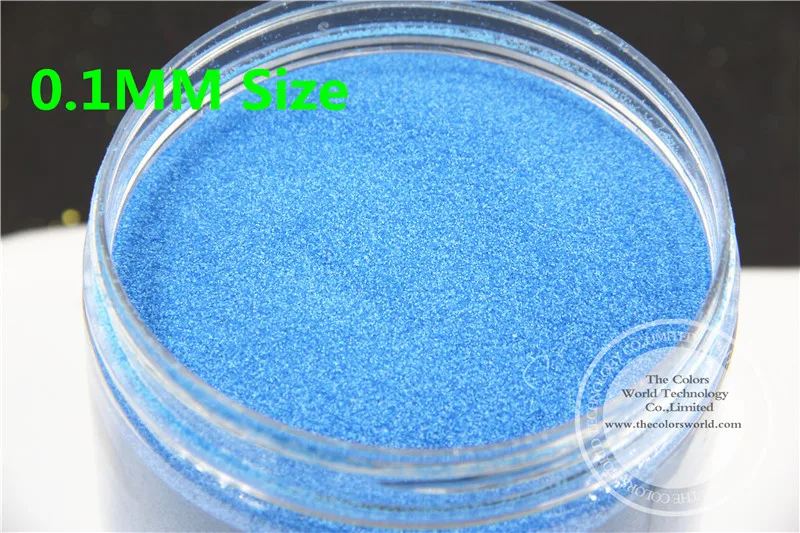 

TCF505 Neon Blue Colors 0.1mm size solvent resistant glitter for nail Art nail Polish or other DIY decoration