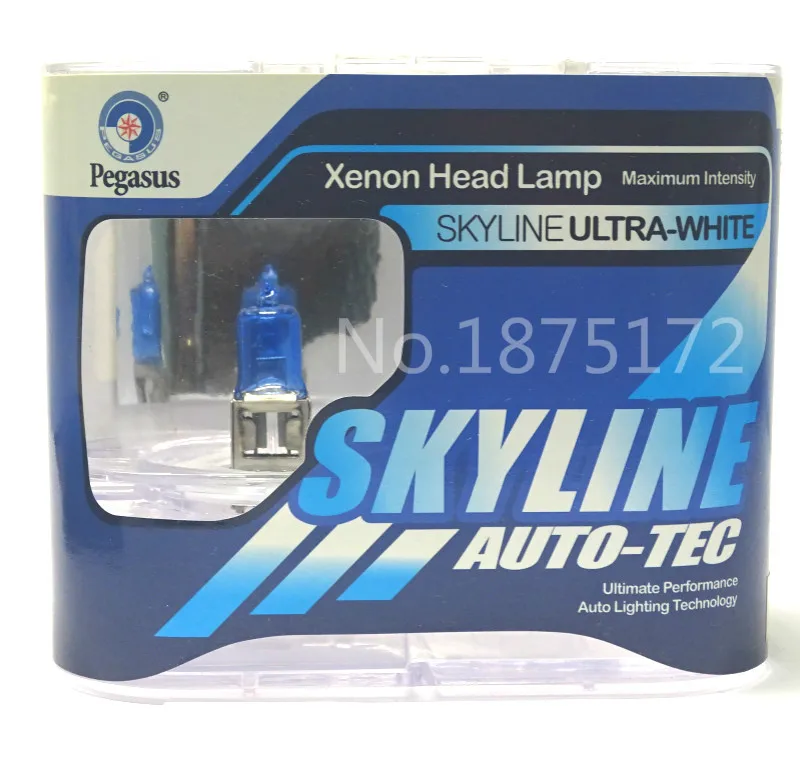 Lâmpada de farol de carro h3 55w 12v 5000k, lâmpada super branca para neblina, fonte de luz automotiva, 10 peças