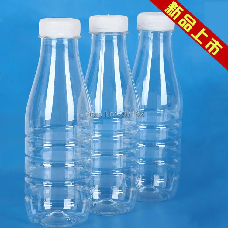 (100PCS/Pack) 500ml Transparent PET Beverage Bottle, Juice Bottle, Yogurt Bottle, Plastic Bottle, Samle Bottle