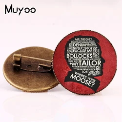 2017 New Style Crowley Brooch Pin Supernatural Photo Brooches Glass Photo Jewelry Pin For Women Men Movie Brooch Pins