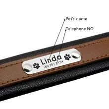 Large Leather Dog Collar Personalized #2