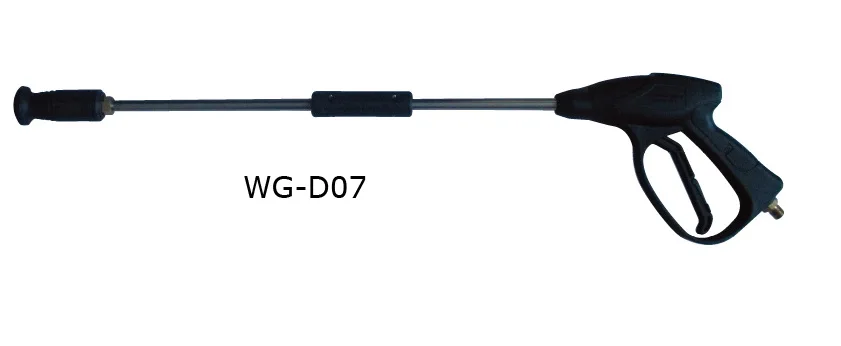 extra length flat type WG-D07 two parts  spray water gun 35cm extention rod 150Bar 2175PSI high pressure washer gun,car washer