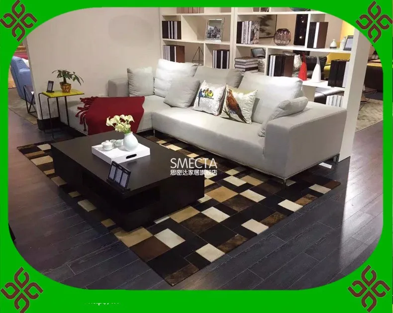 

free shipping 100% natural genuine cowhide chinese rugs for sale