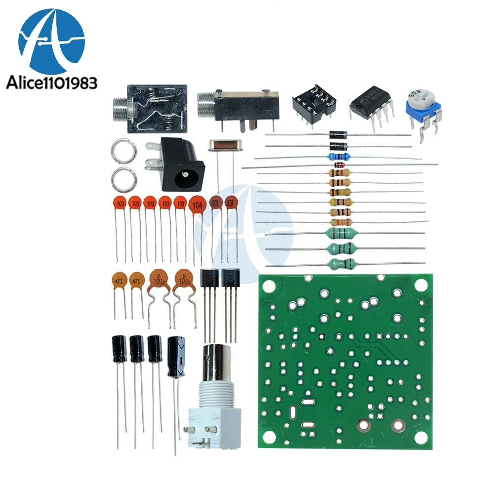 DIY Radio 40M CW Nadajnik krótkofalowy Micro Niska moc Amplitude Telegraph QRP Pixie Kit Odbiornik 9A Bateria 50 Ohm
