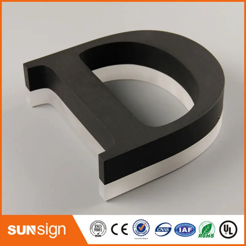 Brushed Stainless Steel Backlit Channel Letter Led