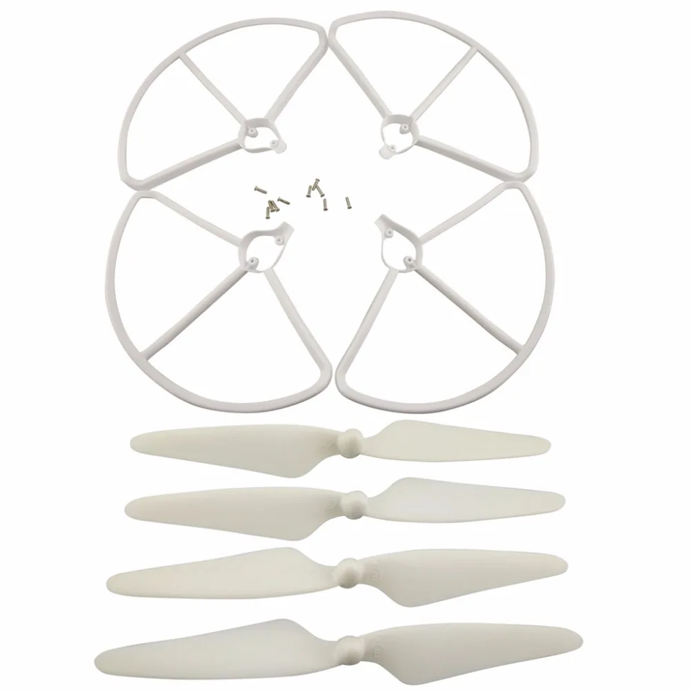 Hubsan H501S Propellers Guards Set 4 Pair CW CCW Blades with Mounting Screws Replacement Parts for RC Drones Quadcopters