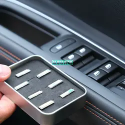 Cars Decorative Plating Window Lift Button Switch Decoration for Peugeot 4008 5008 GT 2017 2018 2019 Car Accessories Car-styling