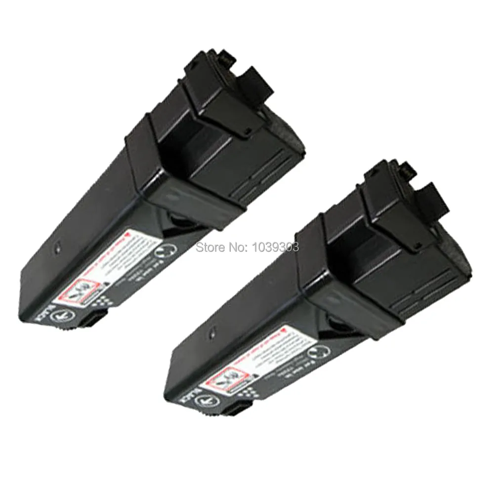 

2 Pack Black Toner Cartridge Set Compatible For Xerox Phaser 6130 6130N KCMY 106R01281 106R01280