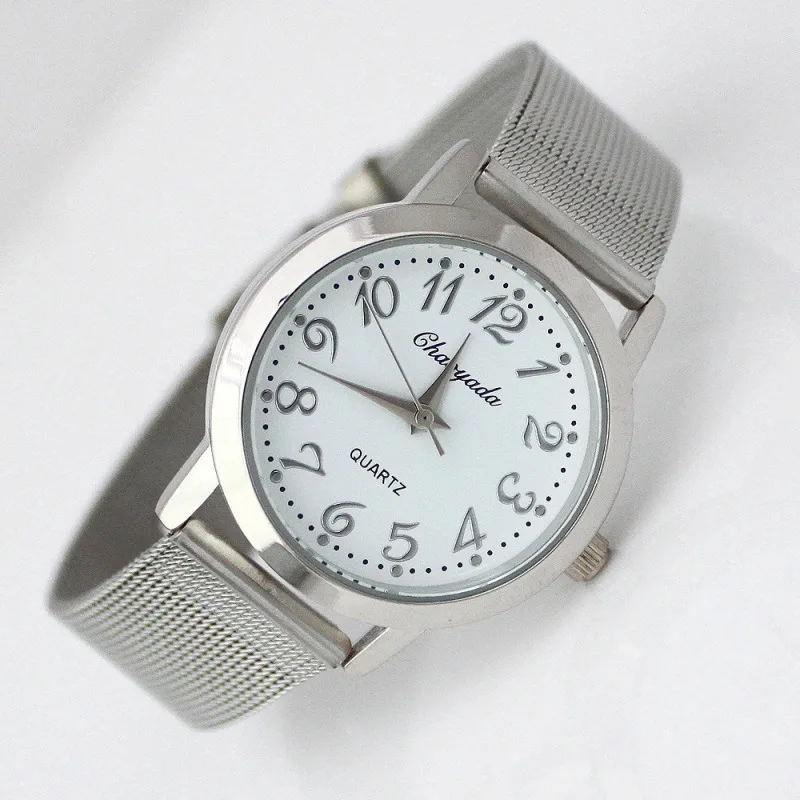 5ชิ้น/ล็อต,ขายส่งผู้หญิงสาวสแตนเลสดูหรูหราควอตซ์ดูสบายๆนาฬิกากีฬานาฬิกาข้อมือRelógio Masculino U66M