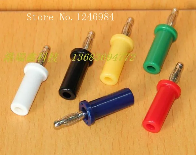 [SA]4MM Banana R8-22A Taiwan New SCI red, black and yellow- blue color test head power connector--100pcs/lot