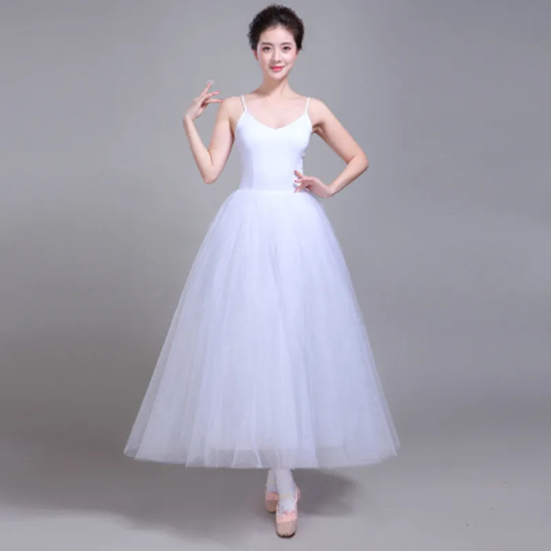 lady-white-fashion-ballet-dress-rehearsal-practice-dress-swan-costume-for-women-long-tulle-dress-sleeveless-dance-wear